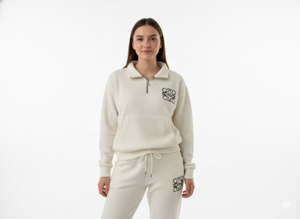 FM4U Women Tracksuit (Wool Blend white upper and lower tracksuit)