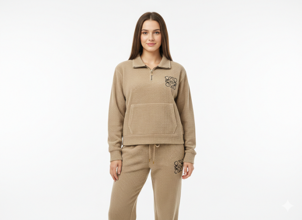 FM4U Women Tracksuit (Wool Blend Beige upper and lower tracksuit)