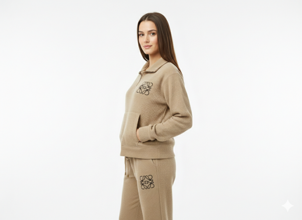 FM4U Women Tracksuit (Wool Blend Beige upper and lower tracksuit)