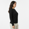 FM4U Deep Black Women Woolen Top