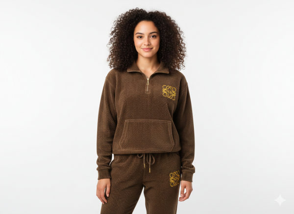 FM4U Women Tracksuit (Wool Blend Cocoa Brown upper and lower tracksuit)