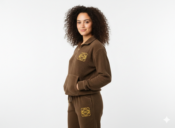 FM4U Women Tracksuit (Wool Blend Cocoa Brown upper and lower tracksuit)