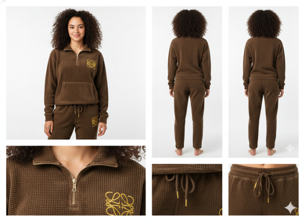 FM4U Women Tracksuit (Wool Blend Cocoa Brown upper and lower tracksuit)